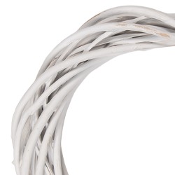Clayre & Eef Couronne Ø 20x4 cm Blanc Rotin