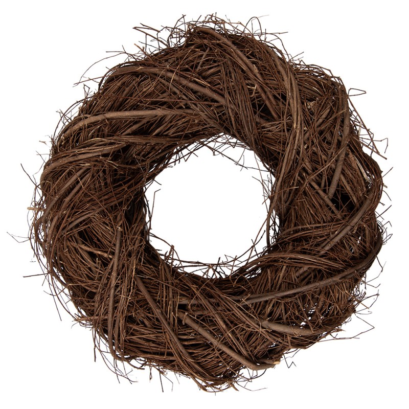 Clayre & Eef Couronne Ø 40x11 cm Marron Rotin