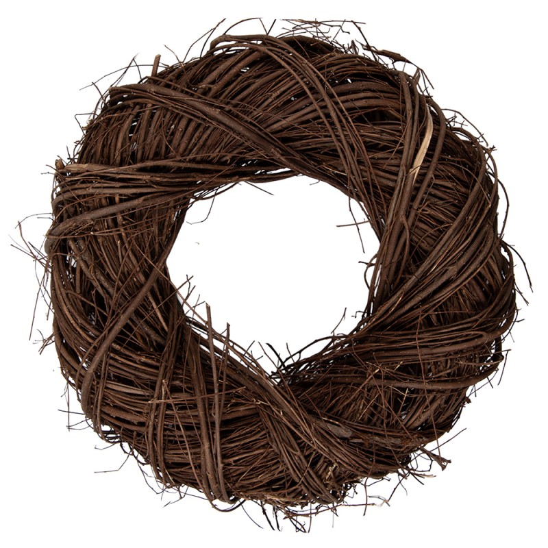 Clayre & Eef Couronne Ø 35x9 cm Marron Rotin