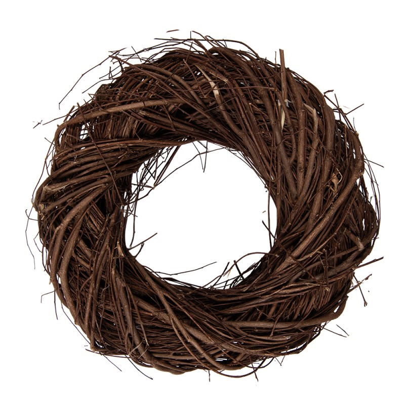 Clayre & Eef Couronne Ø 25x7 cm Marron Rotin