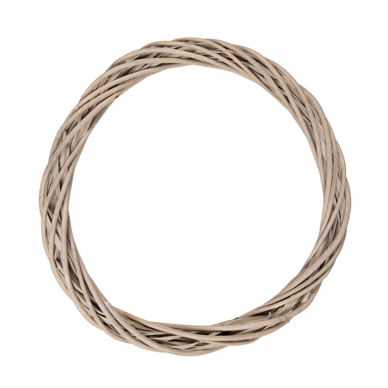 Clayre & Eef Couronne Ø 40x4 cm Marron Rotin