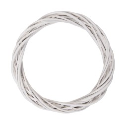 Clayre & Eef Couronne Ø 30x4 cm Blanc Rotin