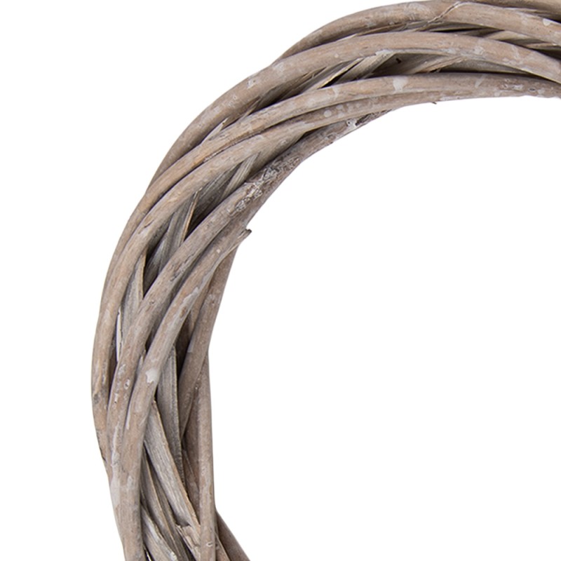 Clayre & Eef Couronne Ø 20x3 cm Marron Rotin