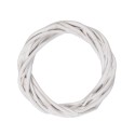 Clayre & Eef Couronne Ø 10x2 cm Blanc Rotin