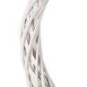 Clayre & Eef Couronne Ø 10x2 cm Blanc Rotin