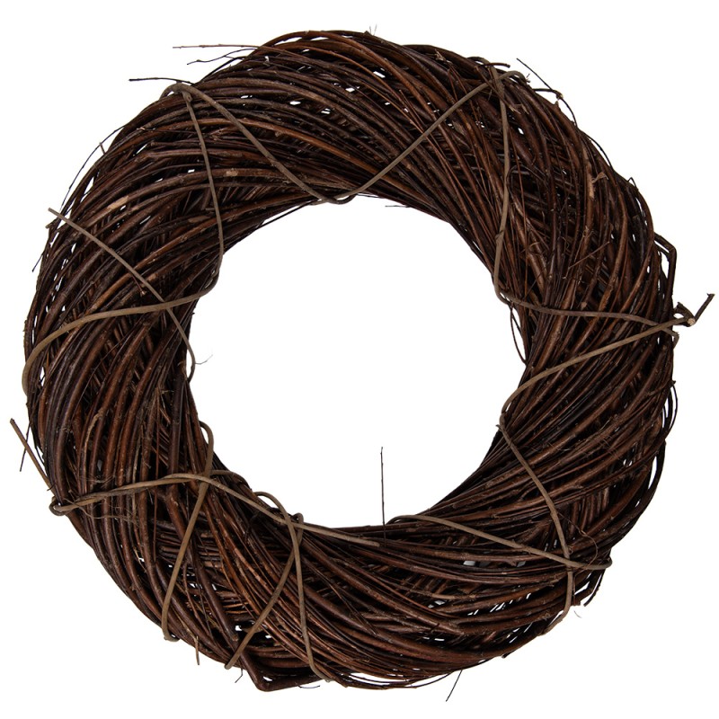 Clayre & Eef Couronne Ø 50x12 cm Marron Rotin