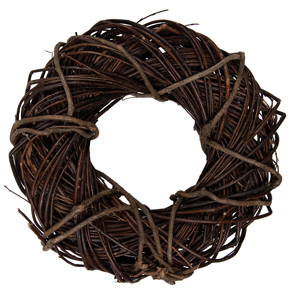 Clayre&Eef KransØ 30x8 cm Bruin Rotan afbeelding