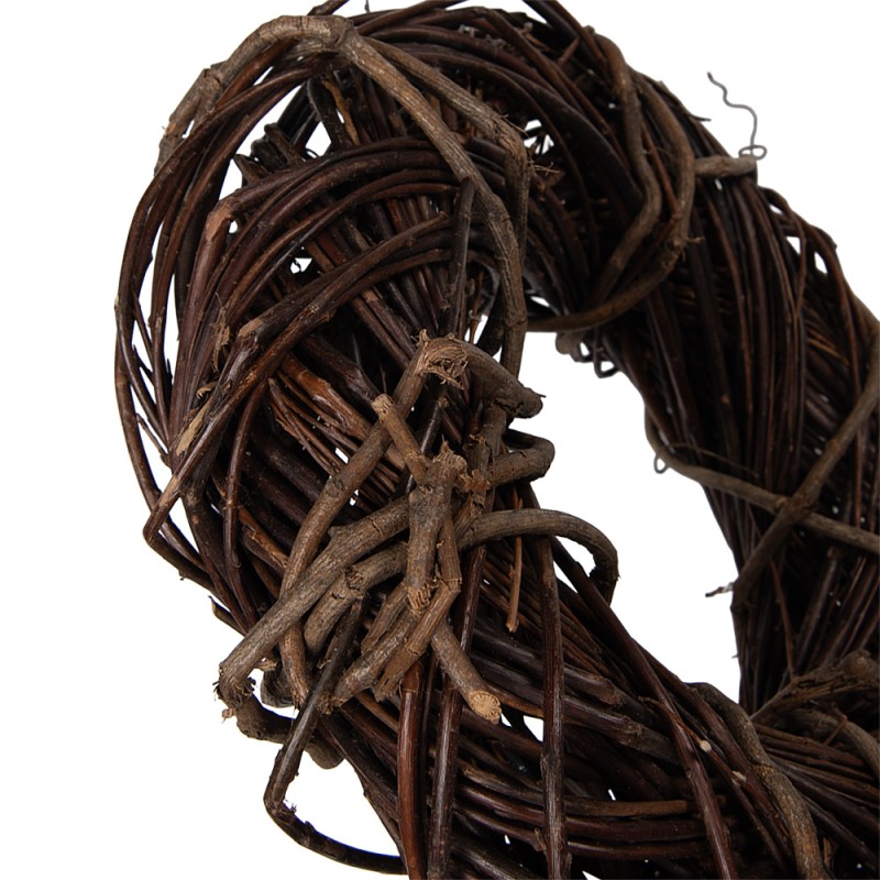 Clayre & Eef Couronne Ø 30x8 cm Marron Rotin