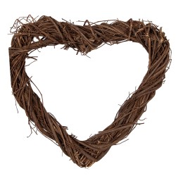 Clayre & Eef Couronne 20x20x3 cm Marron Rotin