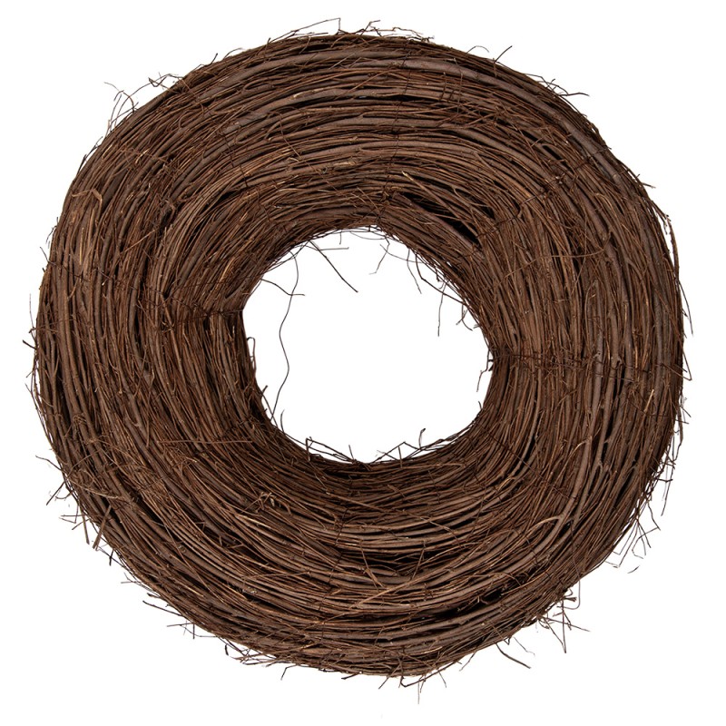 Clayre & Eef Couronne Ø 50x14 cm Marron Rotin