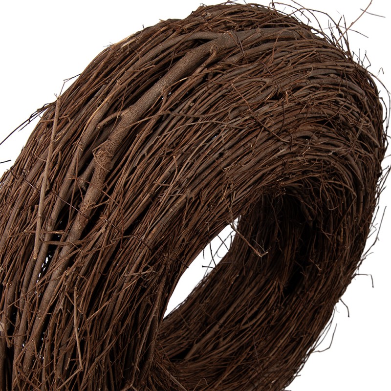 Clayre & Eef Couronne Ø 50x14 cm Marron Rotin