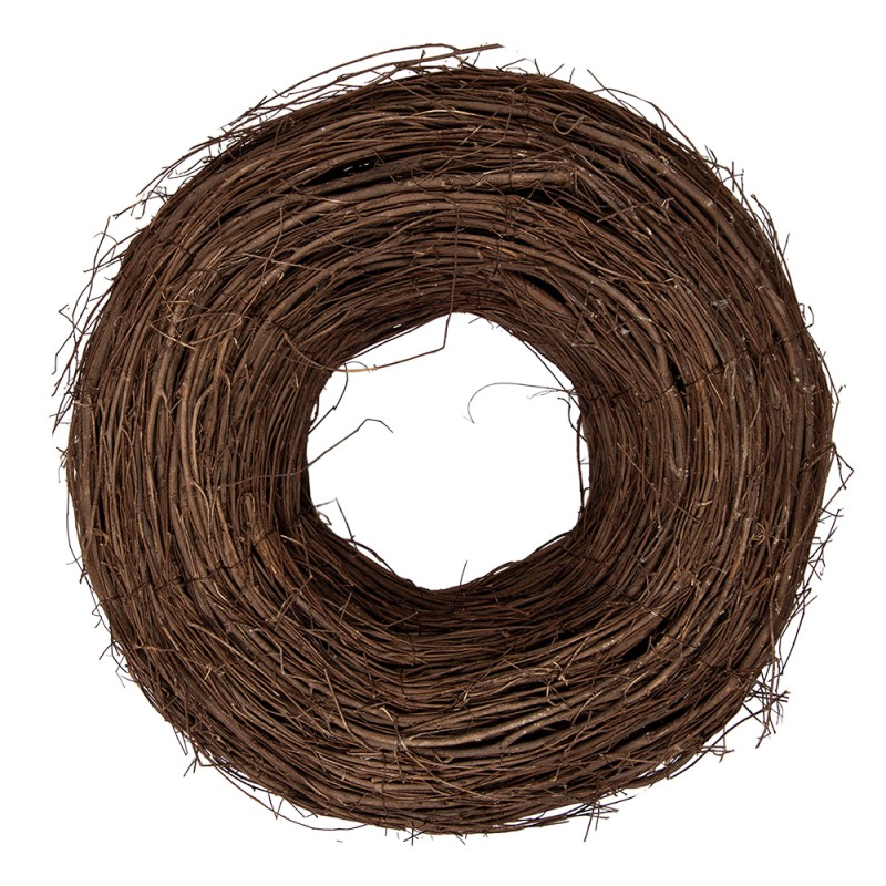 Clayre & Eef Couronne Ø 40x12 cm Marron Rotin