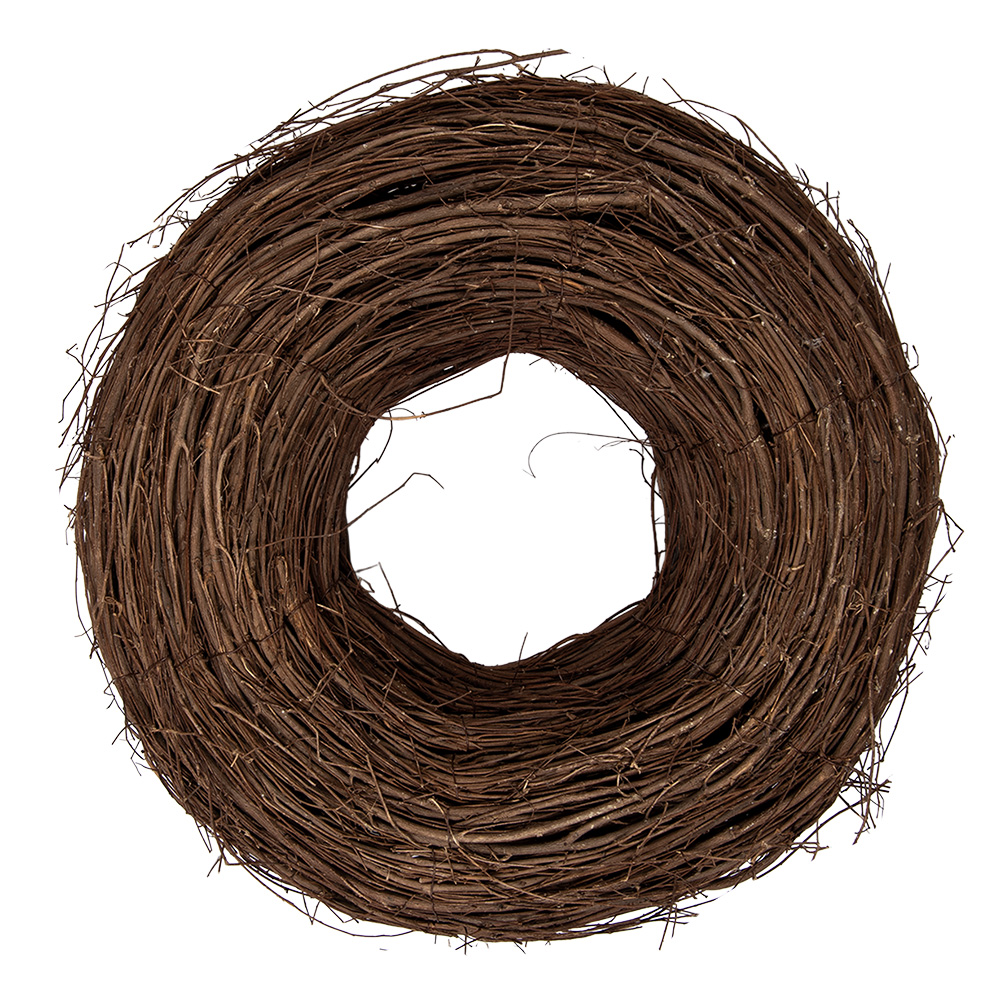 Clayre&Eef KransØ 40x12 cm Bruin Rotan afbeelding