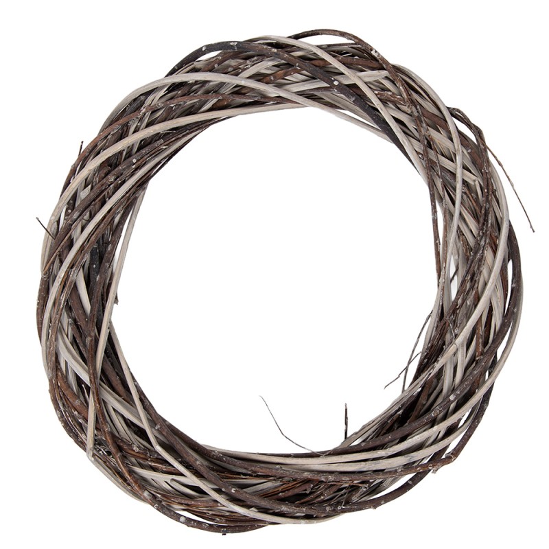 Clayre & Eef Couronne Ø 40x6 cm Marron Rotin