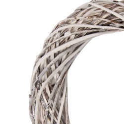 Clayre & Eef Couronne Ø 30x6 cm Blanc Rotin