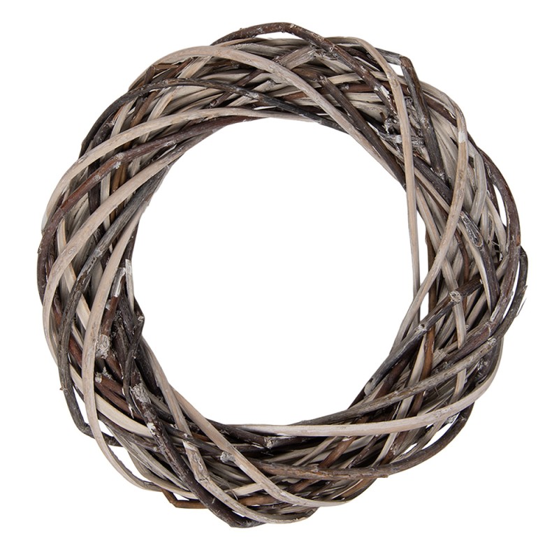 Clayre & Eef Couronne Ø 20x4 cm Marron Rotin