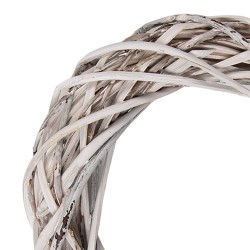 Clayre & Eef Couronne Ø 20x4 cm Blanc Rotin