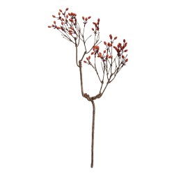 Clayre & Eef Decoratie Tak 30x4x85 cm Oranje Kunststof