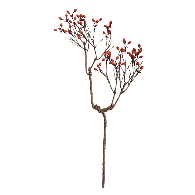 Clayre & Eef Decoratie Tak 30x4x85 cm Oranje Kunststof