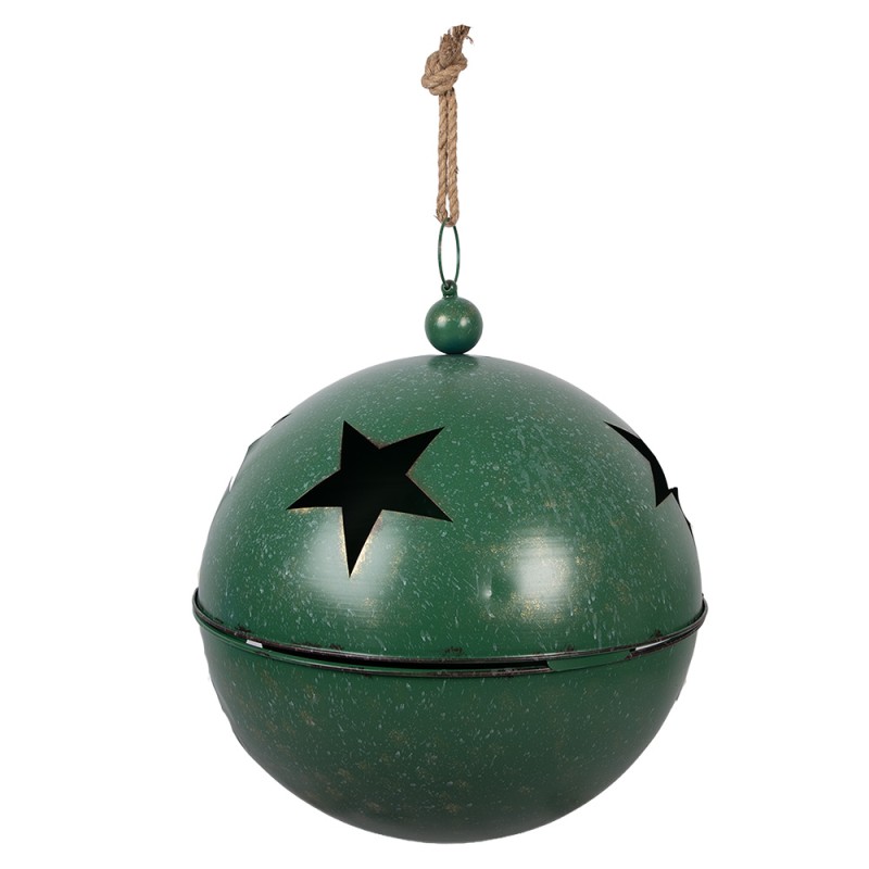 Clayre & Eef Décoration de Noël Image Boule de Noël Ø 60 / Ø 50 / Ø 40 cm Vert Métal