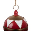 Clayre & Eef Weihnachtsdekorationsfigur Christbaumkugel Ø 31x36 cm Rot Metall