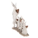 Clayre & Eef Statuetta decorativa Coniglio 34x13x33 cm Beige Plastica