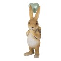 Clayre & Eef Statuetta decorativa Coniglio 7x5x17 cm Marrone Plastica