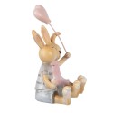 Clayre & Eef Statuetta decorativa Coniglio 8x6x10 cm Marrone Plastica