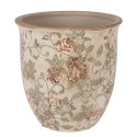 Clayre & Eef Fioriera Ø 17x17 cm Beige Ceramica