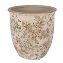 Clayre & Eef Fioriera Ø 17x17 cm Beige Ceramica