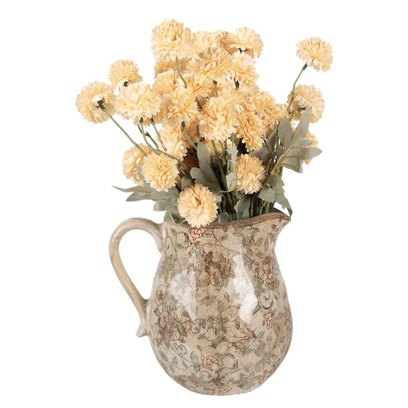 Clayre & Eef Dekorative Kanne 20x16x20 cm Beige Keramik