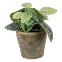 Clayre & Eef Planter Ø 10x9 cm Green Ceramic