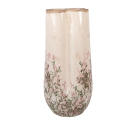 Clayre & Eef Vase Ø 16x36 cm Beige Keramik