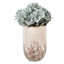 Clayre & Eef Vase Ø 16x24 cm Beige Keramik