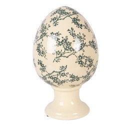 Clayre & Eef Dekorationsfigur Ei Ø 17x28 cm Gelb Keramik