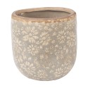 Clayre & Eef Fioriera Ø 14x13 cm Grigio Ceramica
