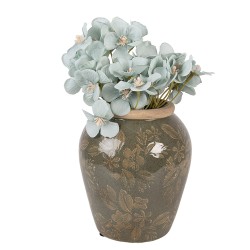 Clayre & Eef Vase Ø 13x15 cm Grün Keramik