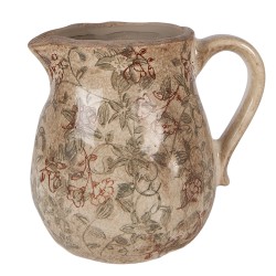 Clayre & Eef Dekorative Kanne 16x13x16 cm Beige Keramik