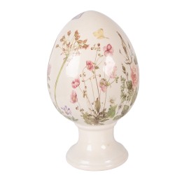 Clayre & Eef Decorative Figurine Egg Ø 17x28 cm Beige Ceramic