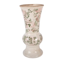 Clayre & Eef Vase Ø 13x26 cm Beige Keramik