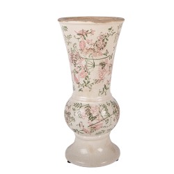 Clayre & Eef Vase Ø 15x32 cm Beige Keramik