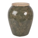Clayre & Eef Vaas Ø 16x20 cm Groen Keramiek