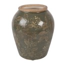 Clayre & Eef Vaas Ø 15x18 cm Groen Keramiek