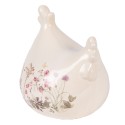 Clayre & Eef Decorative Figurine Chicken 12x11x13 cm Beige Ceramic
