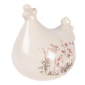 Clayre & Eef Decorative Figurine Chicken 12x11x13 cm Beige Ceramic