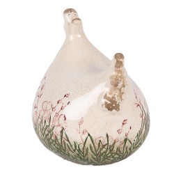 Clayre & Eef Decorative Figurine Chicken 12x11x13 cm Beige Ceramic