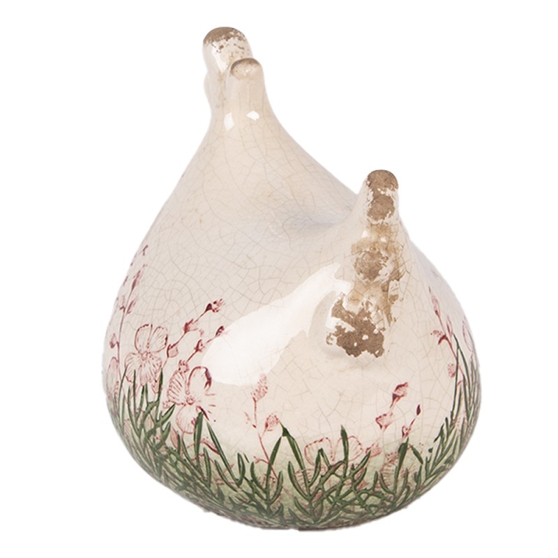 Clayre & Eef Decorative Figurine Chicken 12x11x13 cm Beige Ceramic
