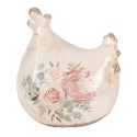 Clayre & Eef Decorative Figurine Chicken 12x11x13 cm Beige Ceramic