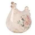 Clayre & Eef Decorative Figurine Chicken 12x11x13 cm Beige Ceramic