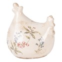 Clayre & Eef Decorative Figurine Chicken 12x11x13 cm Beige Ceramic